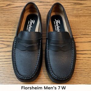 Florsheim Men's Penny Loafer Black Size 7W